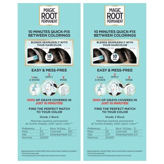 Foto 7 | Foto 7 | Tinte De Pelo L'oréal Paris Root Rescue Black 2, Paquete De 2 - Venta Internacional.