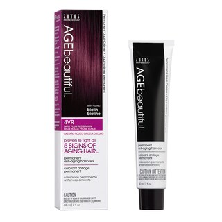 Foto 1 | Foto 1 | Color De Cabello Age Beautiful Liqui Creme 4vr Ciruela Oscuro Rojo Marrón - Venta Internacional.