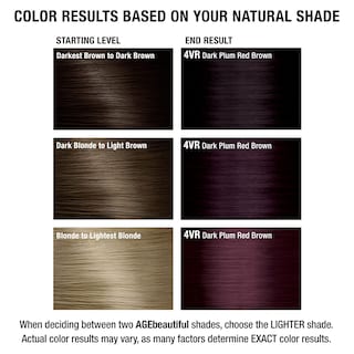 Foto 7 | Foto 7 | Color De Cabello Age Beautiful Liqui Creme 4vr Ciruela Oscuro Rojo Marrón - Venta Internacional.