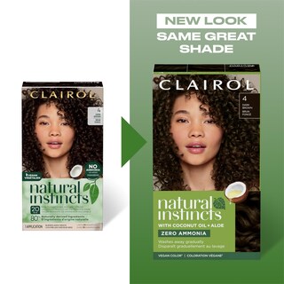 Foto 2 | Foto 2 | Tinte Para El Cabello Clairol Natural Instincts Semipermanente Castaño Oscuro - Venta Internacional.