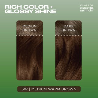 Foto 4 | Foto 4 | Tinte De Pelo Clairol Natural Instincts 5 W, Marrón Cálido Medio, X3 - Venta Internacional.