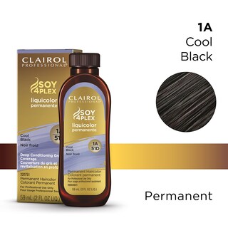 Foto 2 | Foto 2 | Tinte Para El Cabello Clairol Professional Liquicolor 1a Cool Black 60 Ml - Venta Internacional.