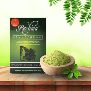 Foto 2 | Foto 2 | Tinte De Pelo Con Henna Reshma Beauty, 30 Minutos, Cobertura 100% Gris - Venta Internacional.