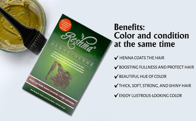 Foto 3 | Foto 3 | Tinte De Pelo Con Henna Reshma Beauty, 30 Minutos, Marrón Claro - Venta Internacional.