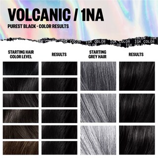 Foto 4 | Foto 4 | Kit De Coloración Para El Cabello Igk Volcanic Purest Black 1na 140 Ml Vegan - Venta Internacional.