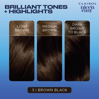 Foto 5 | Foto 5 | Tinte Para El Cabello Clairol Nice'n Easy 3, Marrón Y Negro, Paquete De 3 - Venta Internacional.