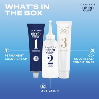 Foto 7 | Foto 7 | Tinte Para El Cabello Clairol Nice'n Easy 3, Marrón Y Negro, Paquete De 3 - Venta Internacional.