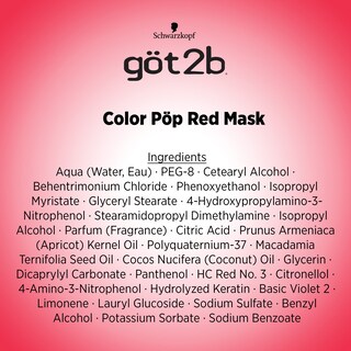 Foto 7 | Foto 7 | Mascarilla Para Teñir El Cabello Got2b Color Pop Semipermanente Roja 150 Ml - Venta Internacional.