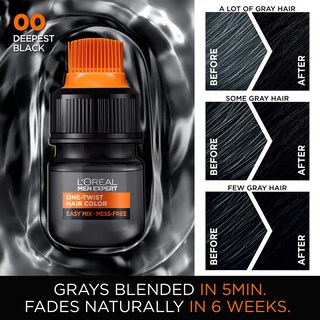 Foto 3 | Foto 3 | Tinte Para El Cabello L'oréal Paris Men Expert Deepest Black 00 Kit - Venta Internacional.