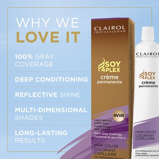 Foto 3 | Foto 3 | Tinte Para El Cabello Clairol Professional Permanent 4vvr Light Intense Violet Red - Venta Internacional.