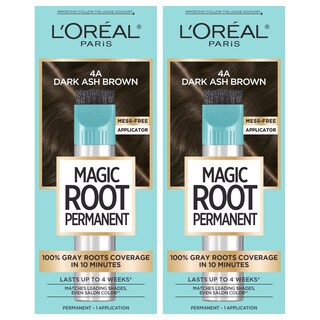 Foto 1 | Foto 1 | Tinte De Pelo L'oréal Paris Root Rescue Dark Ash Brown 4a, Paquete De 2 - Venta Internacional.