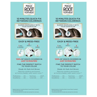 Foto 7 | Foto 7 | Tinte De Pelo L'oréal Paris Root Rescue Dark Ash Brown 4a, Paquete De 2 - Venta Internacional.