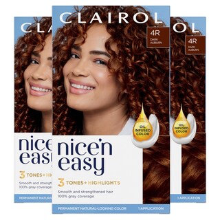 Foto 1 | Foto 1 | Tinte Para El Cabello Clairol Nice'n Easy 4r Castaño Oscuro, Paquete De 3 - Venta Internacional.