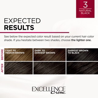 Foto 7 | Foto 7 | Tinte De Pelo L'oreal Paris Excellence Creme 3 Natural Black - Venta Internacional.