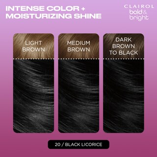 Foto 3 | Foto 3 | Tinte Para El Cabello Clairol Bold & Bright Permanent 20 Black Licorice - Venta Internacional.