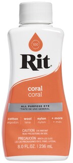 Foto 1 | Foto 1 | Tinte Para Telas Rit, Líquido Multiusos, Coral, 240 Ml - Venta Internacional.