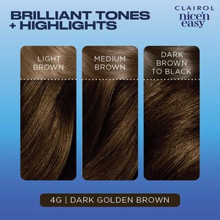 Foto 5 | Foto 5 | Tinte Para El Cabello Clairol Nice'n Easy Permanent 4g Marrón Dorado Oscuro - Venta Internacional.