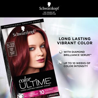 Foto 3 | Foto 3 | Tinte Para El Cabello Schwarzkopf Color Ultime 5.22 Ruby Red 1 Aplicación - Venta Internacional.