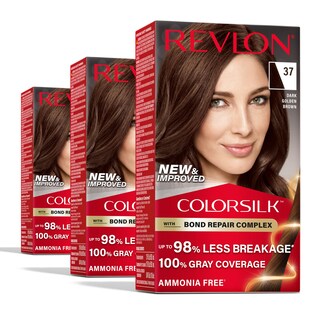 Foto 1 | Foto 1 | Tinte Para El Cabello Revlon Colorsilk 37 Marrón Dorado Oscuro 100% Gris - Venta Internacional.