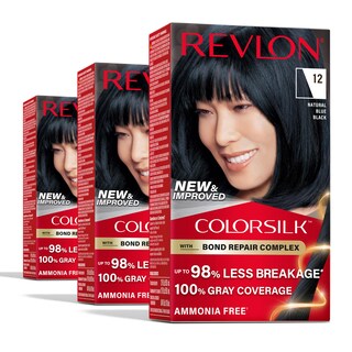 Foto 1 | Foto 1 | Tinte Para El Cabello Revlon Colorsilk Con Complejo Reparador De Uniones, Azul Y Negro - Venta Internacional.