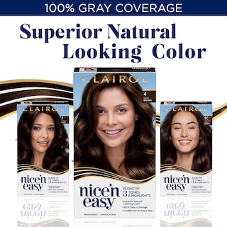Foto 7 | Foto 7 | Tinte para Cabello Clairol Nice'n Easy 5N Marrón Neutro Medio 3 Piezas - Venta Internacional