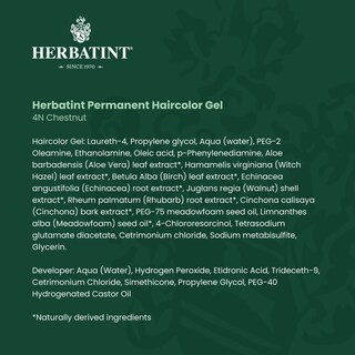 Foto 7 | Foto 7 | Gel Para Teñir El Cabello Herbatint 4n Chestnut 135 Ml Sin Alcohol, Vegano - Venta Internacional.