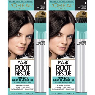 Foto 1 | Foto 1 | Tinte para Cabello L'oreal Paris Magic Root Rescue Soft Black 2 Piezas - Venta Internacional