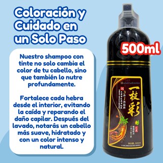 Foto 8 | Foto 8 | Shampoo Tinte 500ml Natural Cubre Canas Instantáneo (color Marrón)