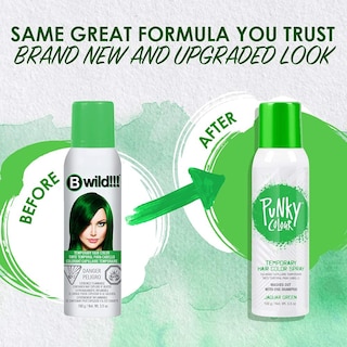 Foto 2 | Foto 2 | Spray Temporal Para Teñir El Cabello Punky Jaguar Green, 100 Ml, Paquete De 2 - Venta Internacional.