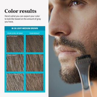 Foto 6 | Foto 6 | Tinte Para Barba Solo Para Hombre, Bigote Y Barba, Marrón Claro Y Medio - Venta Internacional.
