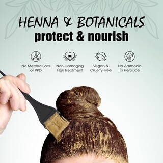 Foto 4 | Foto 4 | Tinte Para El Cabello Light Mountain Henna Color The Grey Dark Brown 200 Ml - Venta Internacional.