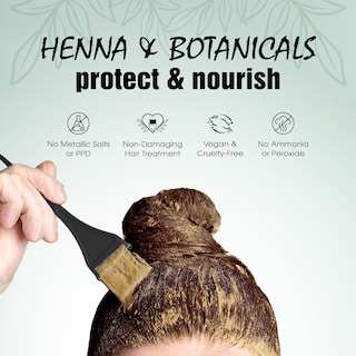 Foto 3 | Foto 3 | Tinte Para El Cabello Light Mountain Henna Color The Grey Dark Brown 200 Ml - Venta Internacional.