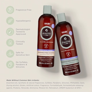 Foto 2 | Foto 2 | Set De Champú Y Acondicionador Hask Sensitive Care Sin Fragancia - Venta Internacional.