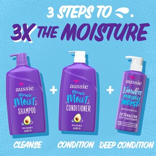 Foto 7 | Foto 7 | Set De Champú Y Acondicionador Aussie Miracle Moist 2l - Venta Internacional.