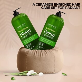Foto 6 | Foto 6 | Set De Champú Y Acondicionador Majestic Pure Biotin 480 Ml - Venta Internacional.