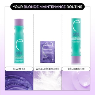 Foto 4 | Foto 4 | Remedio De Bienestar Para El Cabello Malibu C Blondes, 3 Paquetes - Venta Internacional.