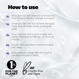 Foto 5 | Foto 5 | Tratamiento Para Brillo Capilar Con Leche De Jengibre Be Bright, 150 Ml, Con Ácido Hialurónico - Venta Internacional.