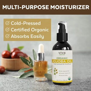 Foto 2 | Foto 2 | Aceite De Jojoba Viva Naturals 100% Puro Prensado En Frío, 120 Ml - Venta Internacional.