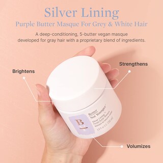 Foto 2 | Foto 2 | Mascarilla Para El Cabello Better Not Younger Silver Lining, Color Morado, 200 Ml - Venta Internacional.