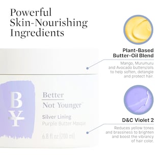 Foto 3 | Foto 3 | Mascarilla Para El Cabello Better Not Younger Silver Lining, Color Morado, 200 Ml - Venta Internacional.
