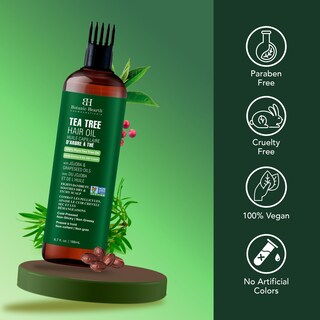 Foto 7 | Foto 7 | Aceite Capilar Botanic Hearth Tea Tree Con Aceites De Jojoba Y Semillas De Uva, 200 Ml - Venta Internacional.