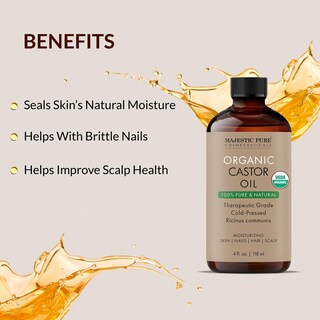 Foto 3 | Foto 3 | Aceite De Ricino Majestic Pure, 120 Ml, Orgánico, Prensado En Frío - Venta Internacional.