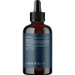 Foto 2 | Foto 2 | Aceite De Moringa Orgánico Maple Holistics Para Cabello Y Piel, 120 Ml - Venta Internacional.