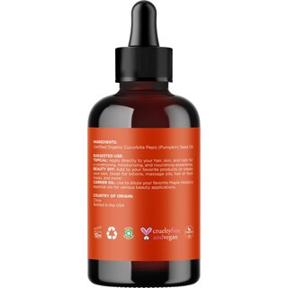 Foto 5 | Foto 5 | Aceite De Semillas De Calabaza Maple Holistics, 100% Orgánico Puro, 120 Ml - Venta Internacional.