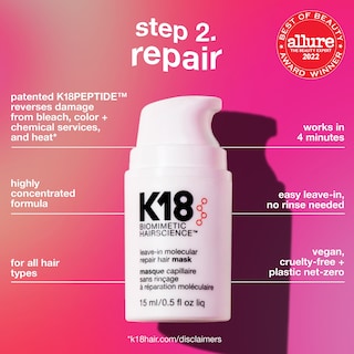 Foto 3 | Foto 3 | Kit De Reparación Capilar K18 Damage Repair Con Minimascarilla Capilar, Aceite Y Champú - Venta Internacional.