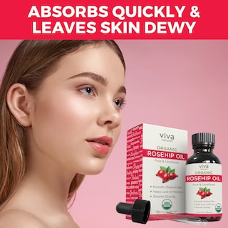 Foto 2 | Foto 2 | Aceite Orgánico De Semillas De Rosa Mosqueta Viva Naturals, 30 Ml, 100% Puro - Venta Internacional.