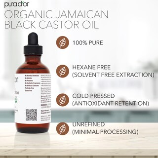 Foto 5 | Foto 5 | Aceite de Ricino Pura D'or Organic Jamaican Black 118 Ml con Cepillos - Venta Internacional