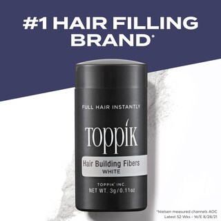 Foto 2 | Foto 2 | Hair Building Fibers Toppik White 12 G Para Hombres Y Mujeres - Venta Internacional.