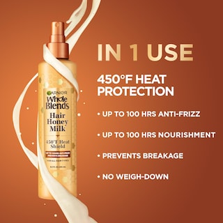 Foto 2 | Foto 2 | Spray Protector Contra El Calor Garnier Whole Blends Hair Honey Milk - Venta Internacional.