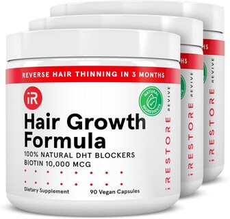 Foto 1 | Foto 1 | Suplemento Para El Crecimiento Del Cabello Irestore, 90 Cápsulas, Paquete De 3 - Venta Internacional.